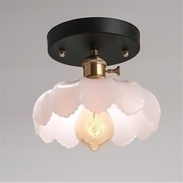 Designer Touch Decorative Flush Mount Retro Lighting Lights Glass Ceiling Lamp