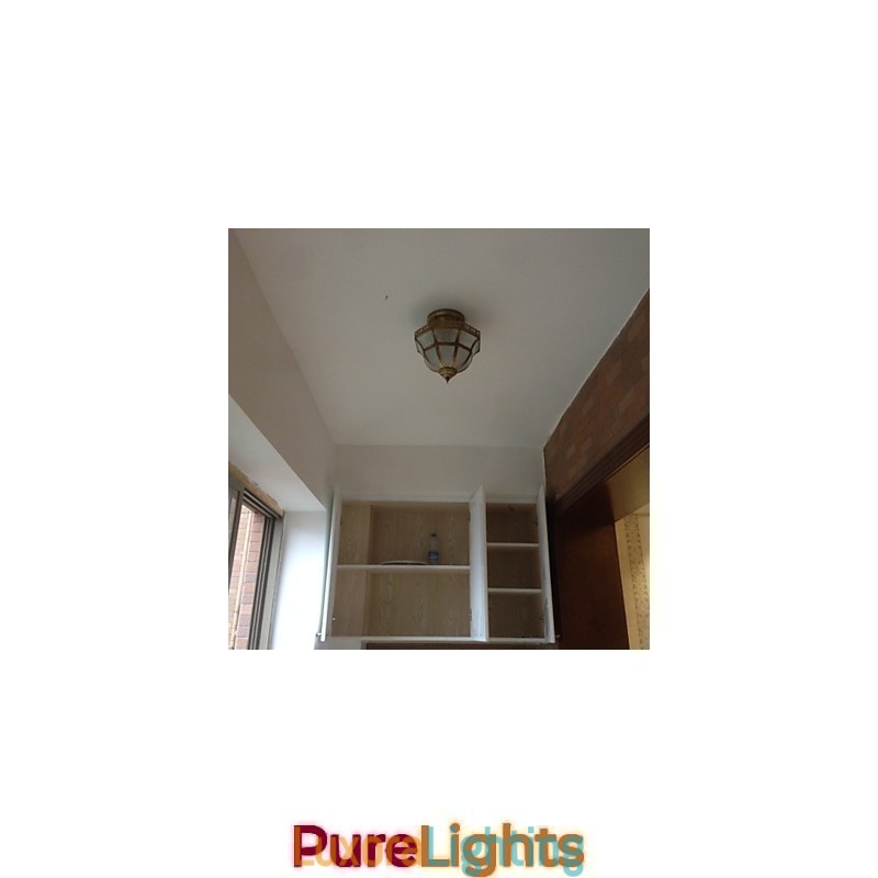 Designer Touch Decorative Traditional Classic Mini Style Brass Metal Flush Mount Spot Lights