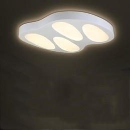 Designer Touch Decorative Flush Mount No Polar Light with Remote Control Modern Contemporary