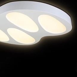 Designer Touch Decorative Flush Mount No Polar Light with Remote Control Modern Contemporary