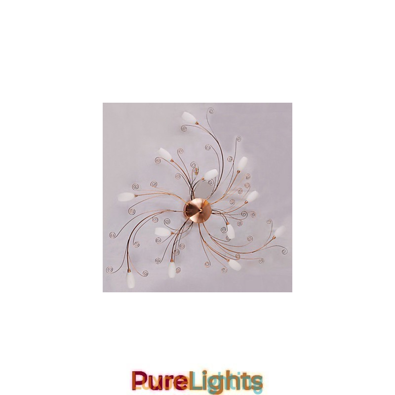 Designer Touch Decorative Artistic Aluminum Flush Mount Lights With 12 Lights