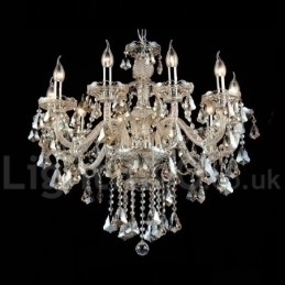 Designer Touch Decorative Cognac Crystal Color Pendant Light Crystal Modern Contemporary Traditional Classic Retro Lantern Country