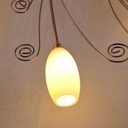 Designer Touch Decorative Artistic Aluminum Flush Mount Lights With 12 Lights