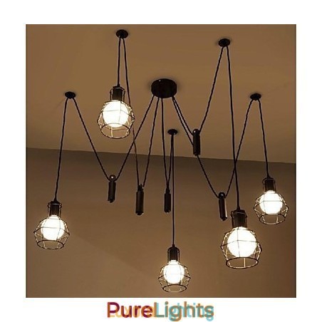 Designer Touch Decorative Traditional Classic Vintage Retro Lantern Country Mini Style Painting Metal Pendant Light Dining