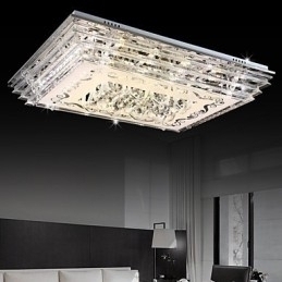 Designer Touch Decorative Flush Mount Three Color Light with Remote Control Modern Contemporary Glass