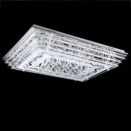 Designer Touch Decorative Flush Mount Three Color Light with Remote Control Modern Contemporary Glass