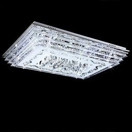 Designer Touch Decorative Flush Mount Three Color Light with Remote Control Modern Contemporary Glass