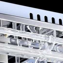 Designer Touch Decorative Flush Mount Three Color Light with Remote Control Modern Contemporary Glass