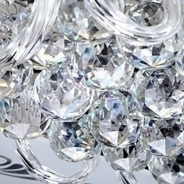 Designer Touch Decorative Flush Mount Three Color Light with Remote Control Modern Contemporary Glass