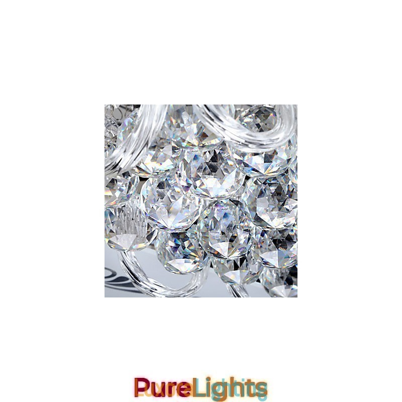 Designer Touch Decorative Flush Mount Three Color Light with Remote Control Modern Contemporary Glass