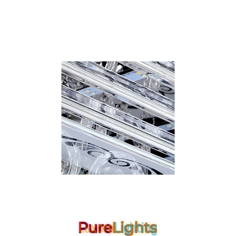 Designer Touch Decorative Flush Mount Three Color Light with Remote Control Modern Contemporary Glass