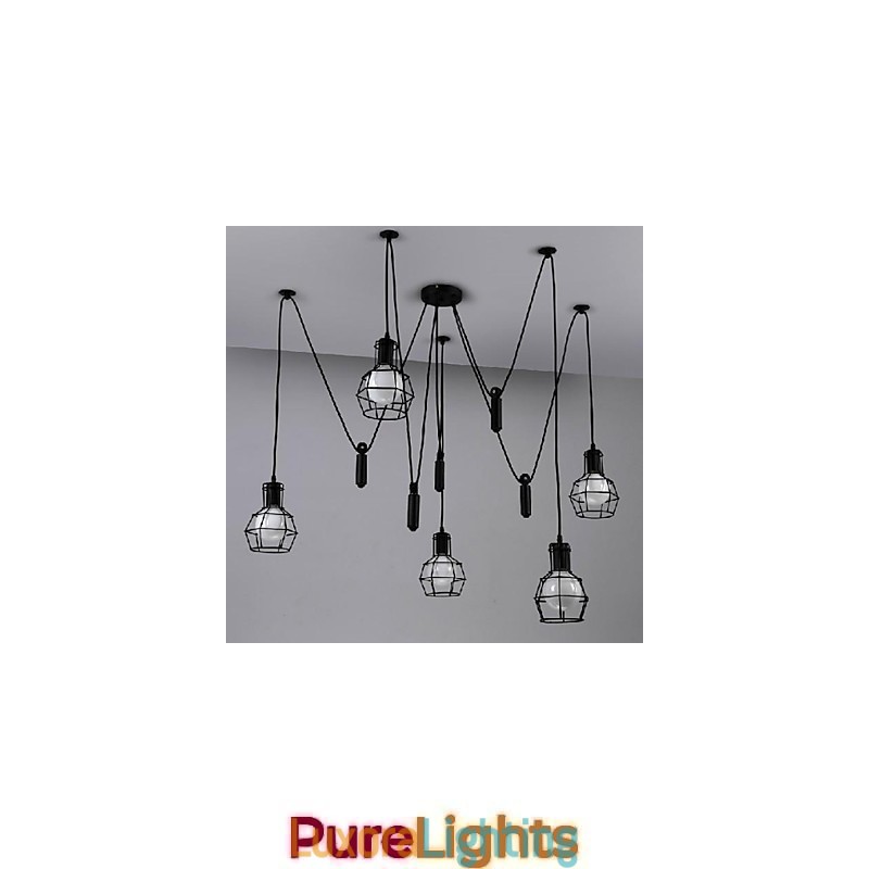 Designer Touch Decorative Traditional Classic Vintage Retro Lantern Country Mini Style Painting Metal Pendant Light Dining