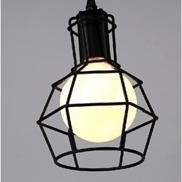 Designer Touch Decorative Traditional Classic Vintage Retro Lantern Country Mini Style Painting Metal Pendant Light Dining