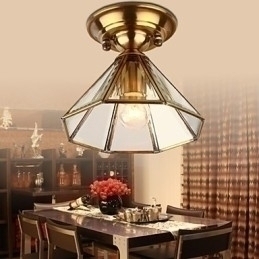 Designer Touch Decorative Traditional Classic Mini Style Brass Metal Flush Mount Spot Lights