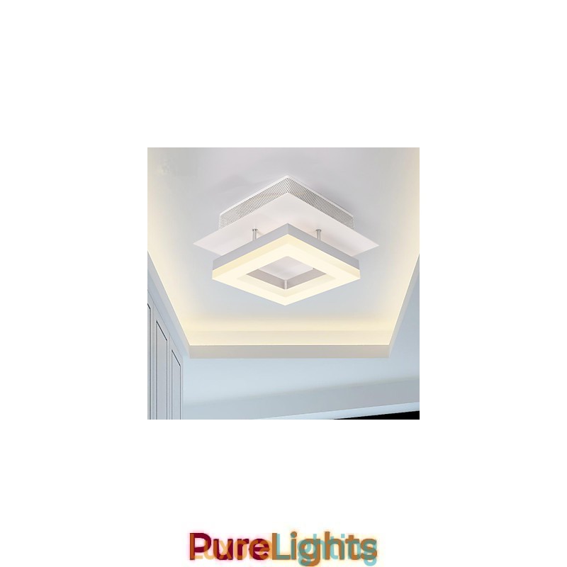 Designer Touch Decorative 9W Modern Contemporary Acrylic Flush Mount