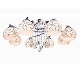 Designer Touch Decorative Chandelier Modern Crystal Living 8 lights