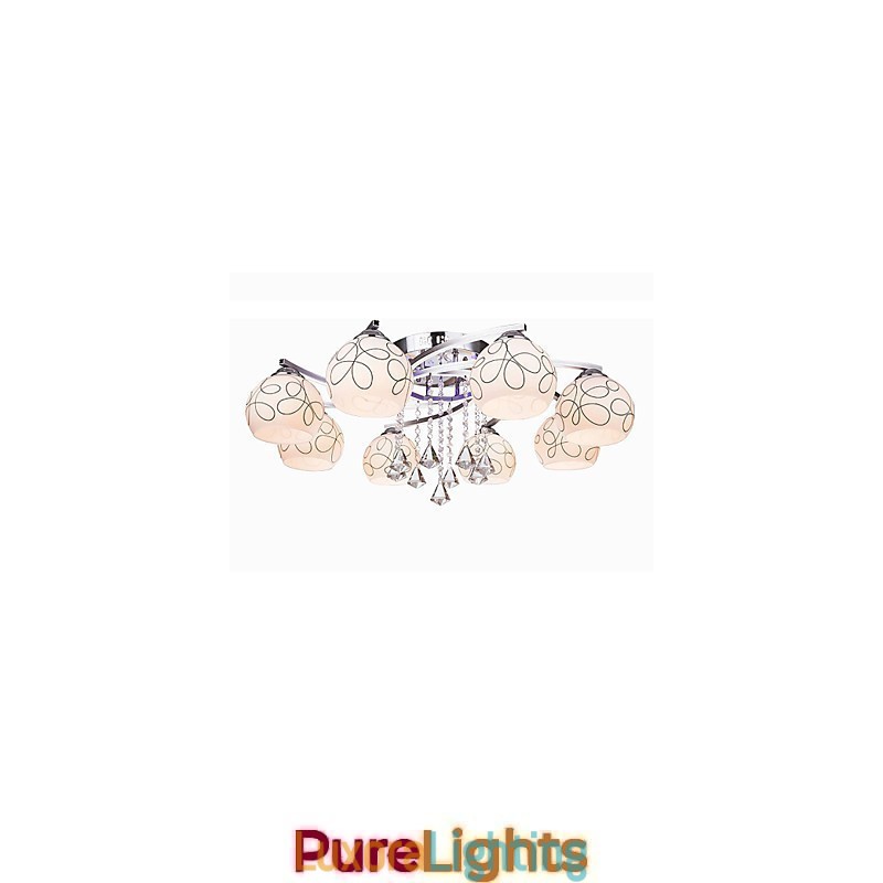 Designer Touch Decorative Chandelier Modern Crystal Living 8 lights