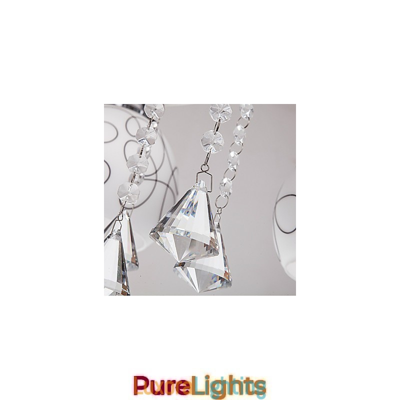 Designer Touch Decorative Chandelier Modern Crystal Living 8 lights