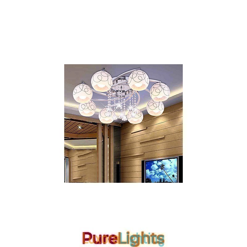 Designer Touch Decorative Flush Mount Modern Contemporary Metal