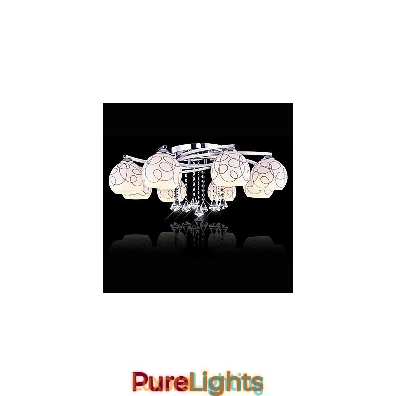 Designer Touch Decorative Flush Mount Modern Contemporary Metal