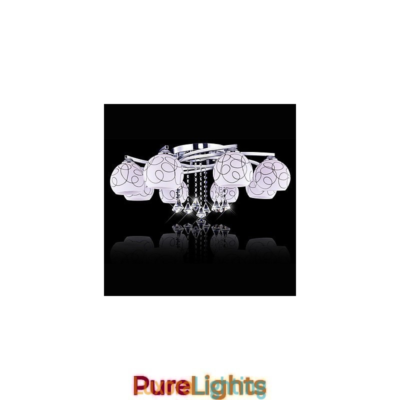 Designer Touch Decorative Flush Mount Modern Contemporary Metal