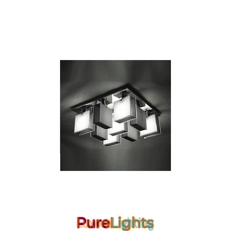 Designer Touch Decorative Modern Contemporary Chrome Metal Flush Mount