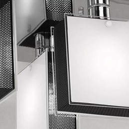 Designer Touch Decorative Modern Contemporary Chrome Metal Flush Mount