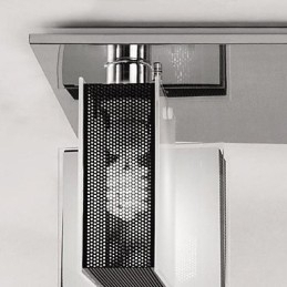 Designer Touch Decorative Modern Contemporary Chrome Metal Flush Mount