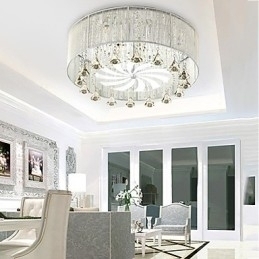 Designer Touch Decorative Flush Mount Crystal Modern Contemporary Glass