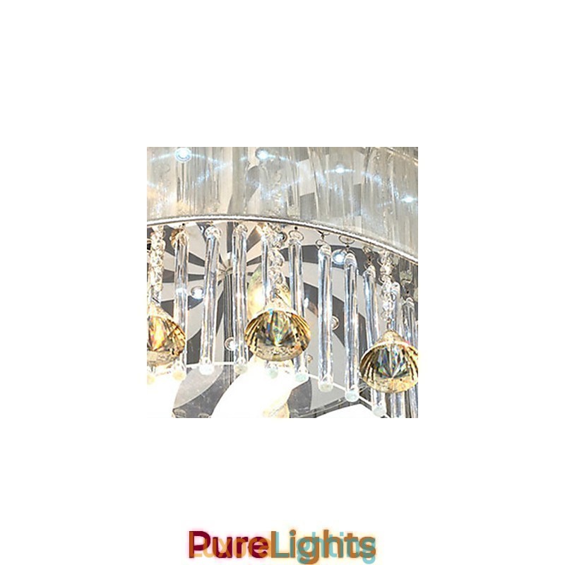 Designer Touch Decorative Flush Mount Crystal Modern Contemporary Glass