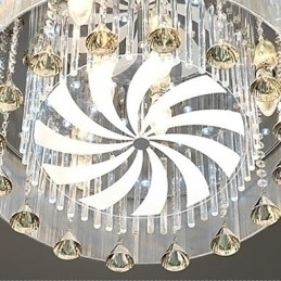 Designer Touch Decorative Flush Mount Crystal Modern Contemporary Glass