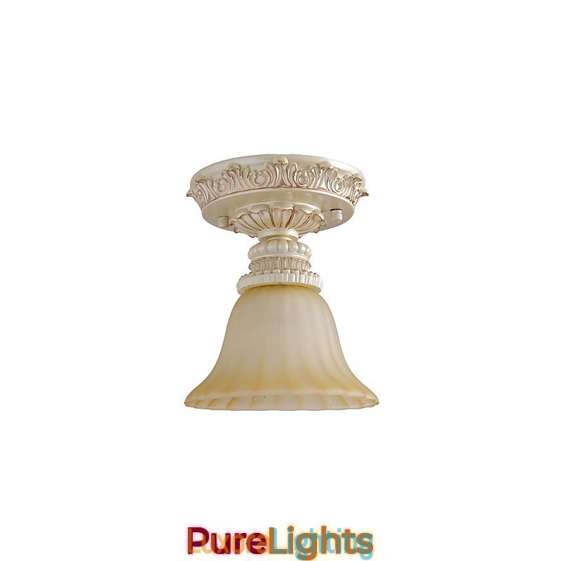 Designer Touch Decorative Traditional Classic Mini Style Painting Resin Flush Mount Spot Lights