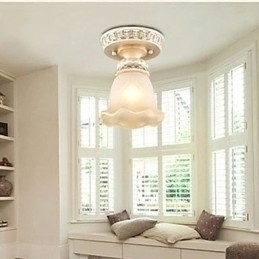 Designer Touch Decorative Traditional Classic Mini Style Painting Resin Flush Mount Spot Lights