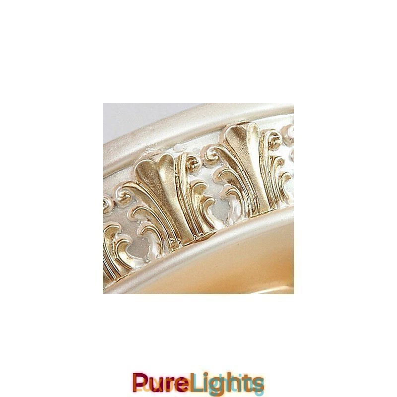 Designer Touch Decorative Traditional Classic Mini Style Painting Resin Flush Mount Spot Lights