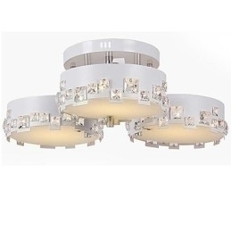 Designer Touch Decorative Modern Contemporary Crystal Painting Metal Flush Mount