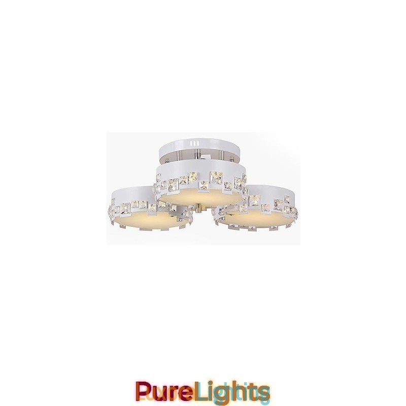 Designer Touch Decorative Modern Contemporary Crystal Painting Metal Flush Mount