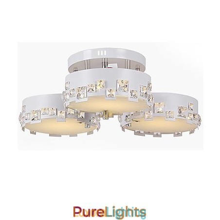 Designer Touch Decorative Modern Contemporary Crystal Painting Metal Flush Mount