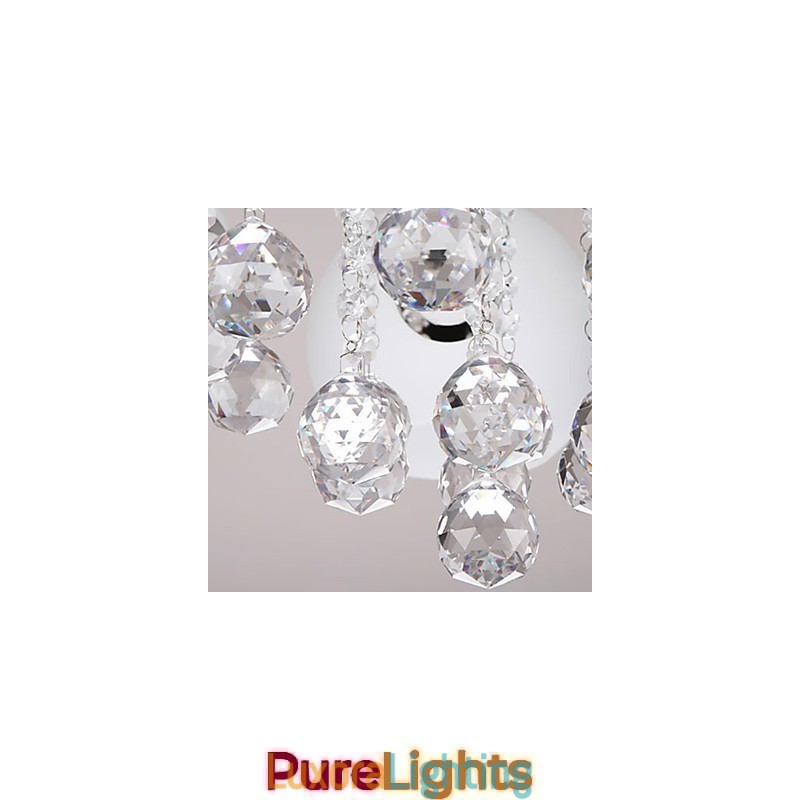 Designer Touch Decorative Flush Mount Crystal Modern Contemporary Glass