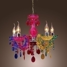 Designer Touch Decorative Traditional Classic Crystal Chrome Acrylic Chandelier