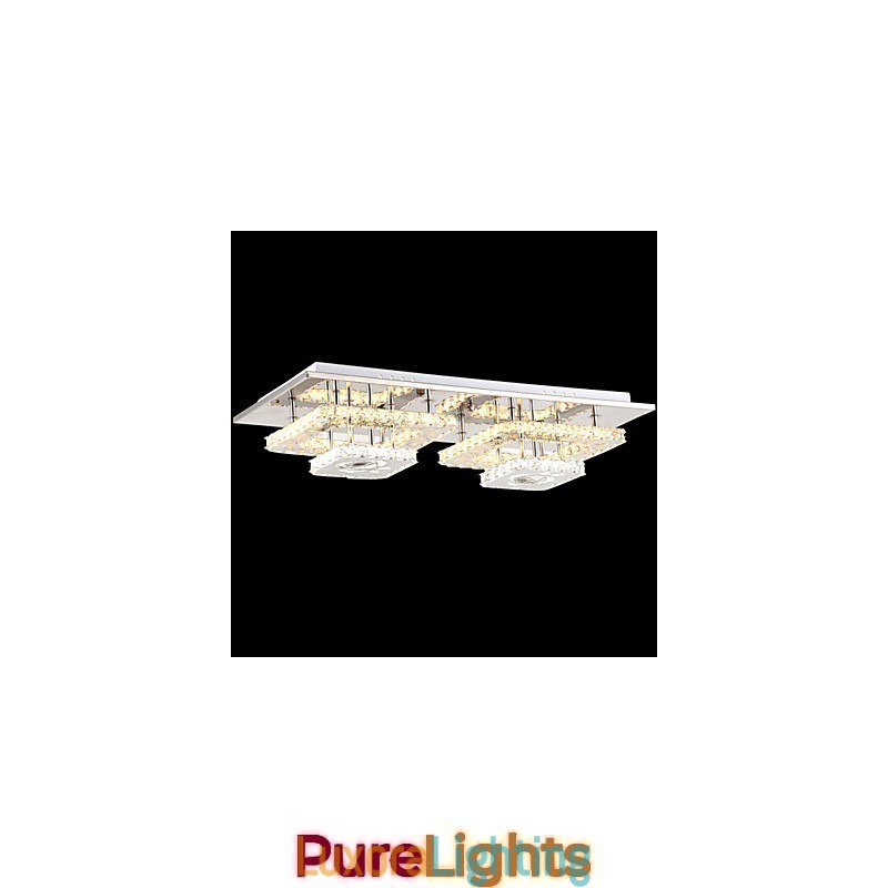 Designer Touch Decorative Flush Mounted Crystal Modern Contemporary Living Bed Kids