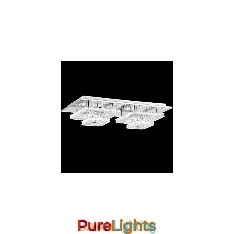 Designer Touch Decorative Flush Mounted Crystal Modern Contemporary Living Bed Kids