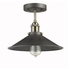 Designer Touch Decorative Vintage Mini Edison Ceiling Light 1 Light Metal Flush Mount