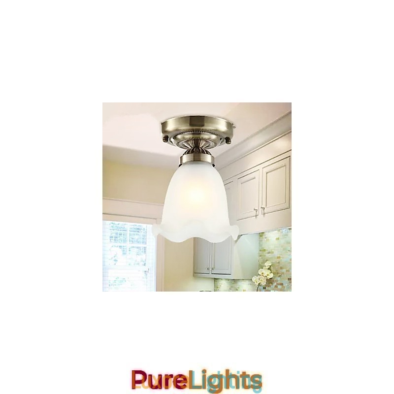 Designer Touch Decorative Traditional Classic Mini Style Electroplated Metal Flush Mount Spot Lights