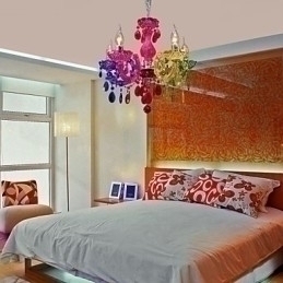 Designer Touch Decorative Traditional Classic Crystal Chrome Acrylic Chandelier