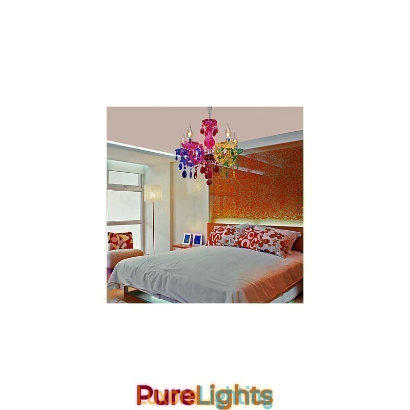 Designer Touch Decorative Traditional Classic Crystal Chrome Acrylic Chandelier