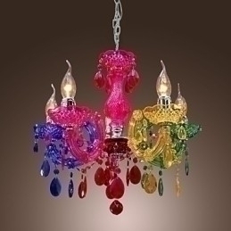 Designer Touch Decorative Traditional Classic Crystal Chrome Acrylic Chandelier