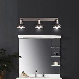 Designer Touch Decorative Flush Mount Trinal head Light White Glass Aluminum Frame Fashion Modern