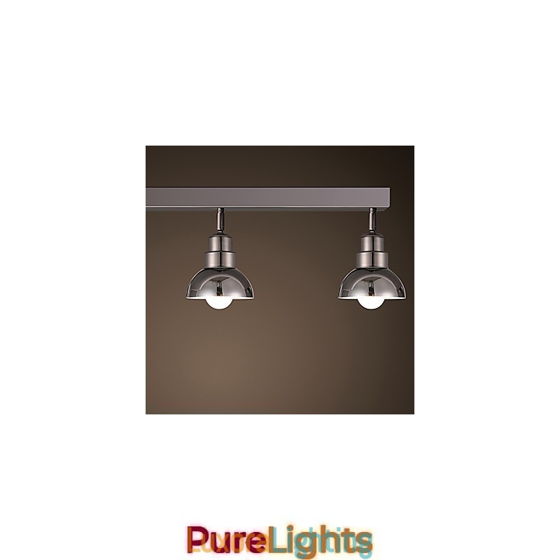 Designer Touch Decorative Flush Mount Trinal head Light White Glass Aluminum Frame Fashion Modern