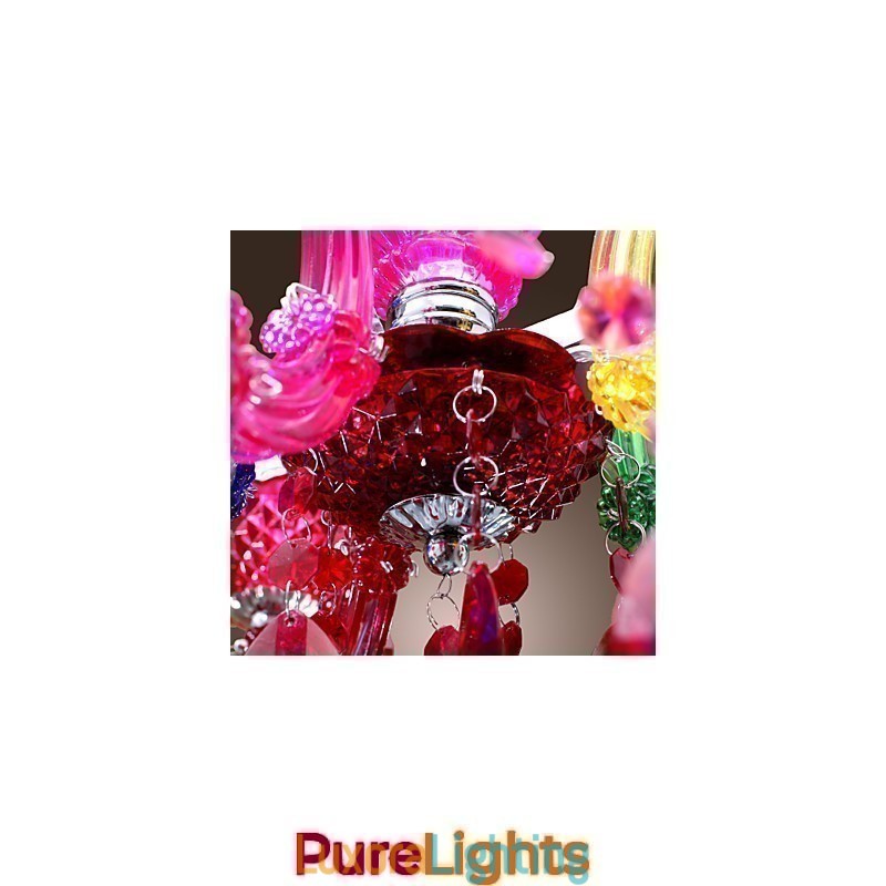 Designer Touch Decorative Traditional Classic Crystal Chrome Acrylic Chandelier