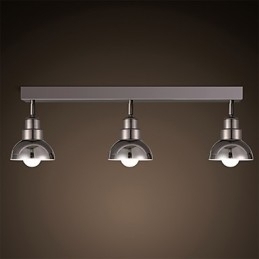 Designer Touch Decorative Flush Mount Trinal head Light White Glass Aluminum Frame Fashion Modern